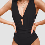 Francisca™ | Traje de baño moldeador de lujo con escote en V profundo