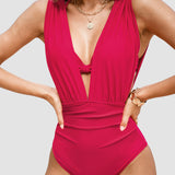 Francisca™ | Traje de baño moldeador de lujo con escote en V profundo