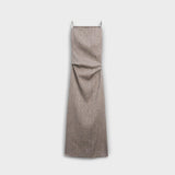 Clara - Vestido maxi fluido de mezcla de lino