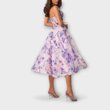 Vestidos midi elegantes de chifón