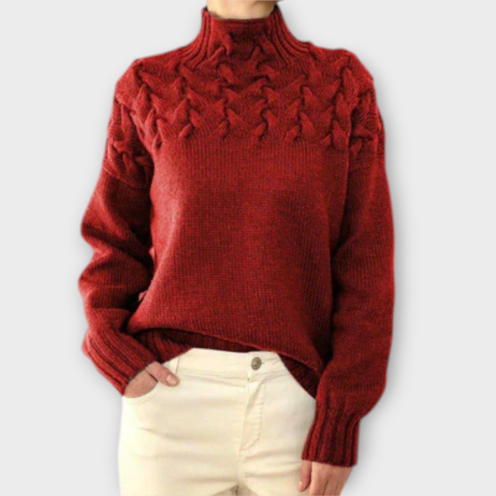 Eva - suéter para mujer con un patrón de punto detallado