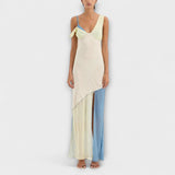 Alora - Vestido midi Thames con detalles de inserciones