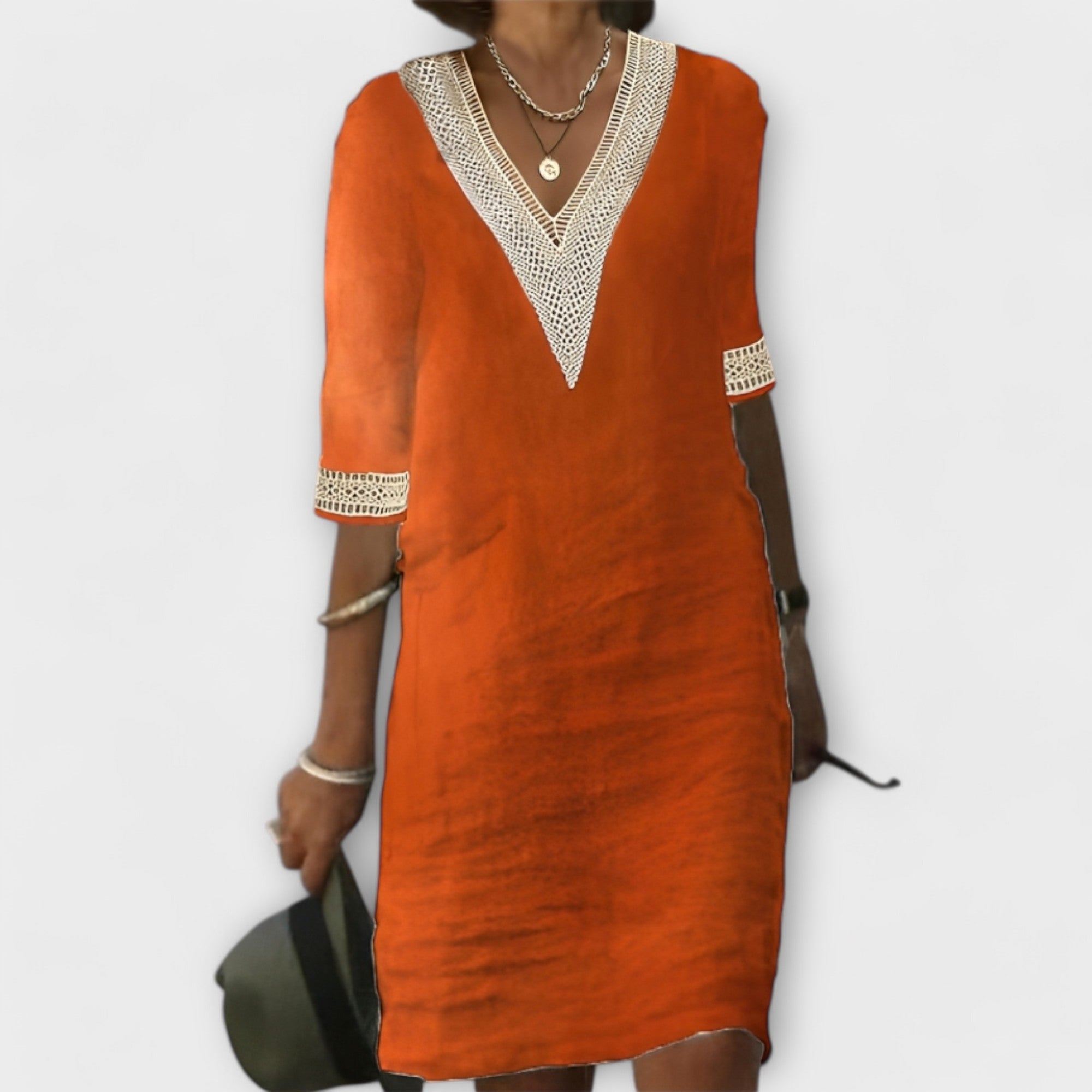 Vestidos de algodón y lino para mujer