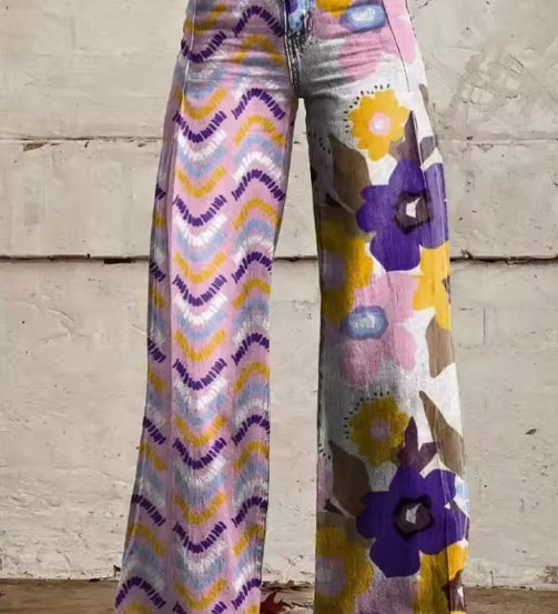 Isadora™ | Pantalones Boho Florales