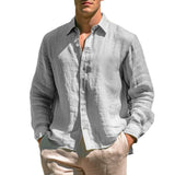 Camisa casual de lino