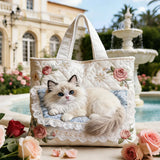 Kit para gatito del Jardín de Rosas | Bolso bandolera hecho a mano