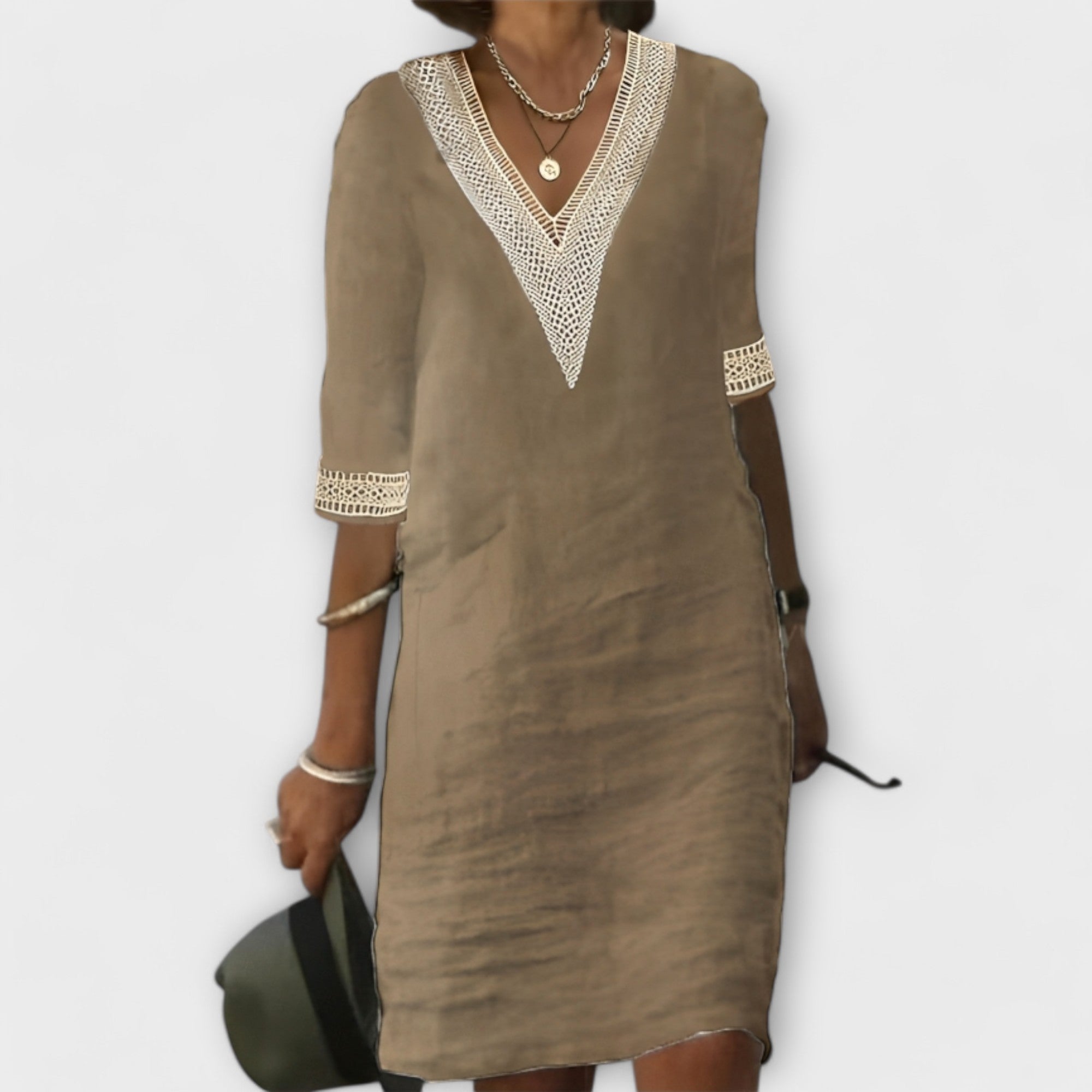 Vestidos de algodón y lino para mujer