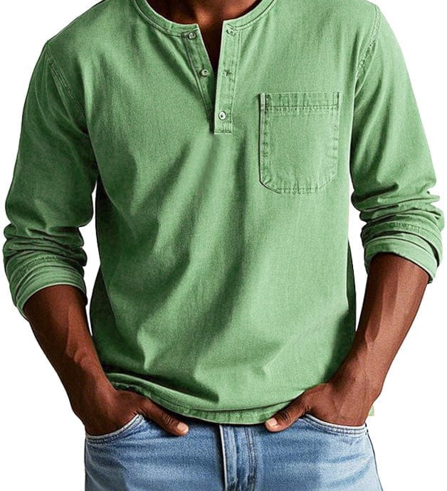 Frederico™ | Camiseta Henley Vintage