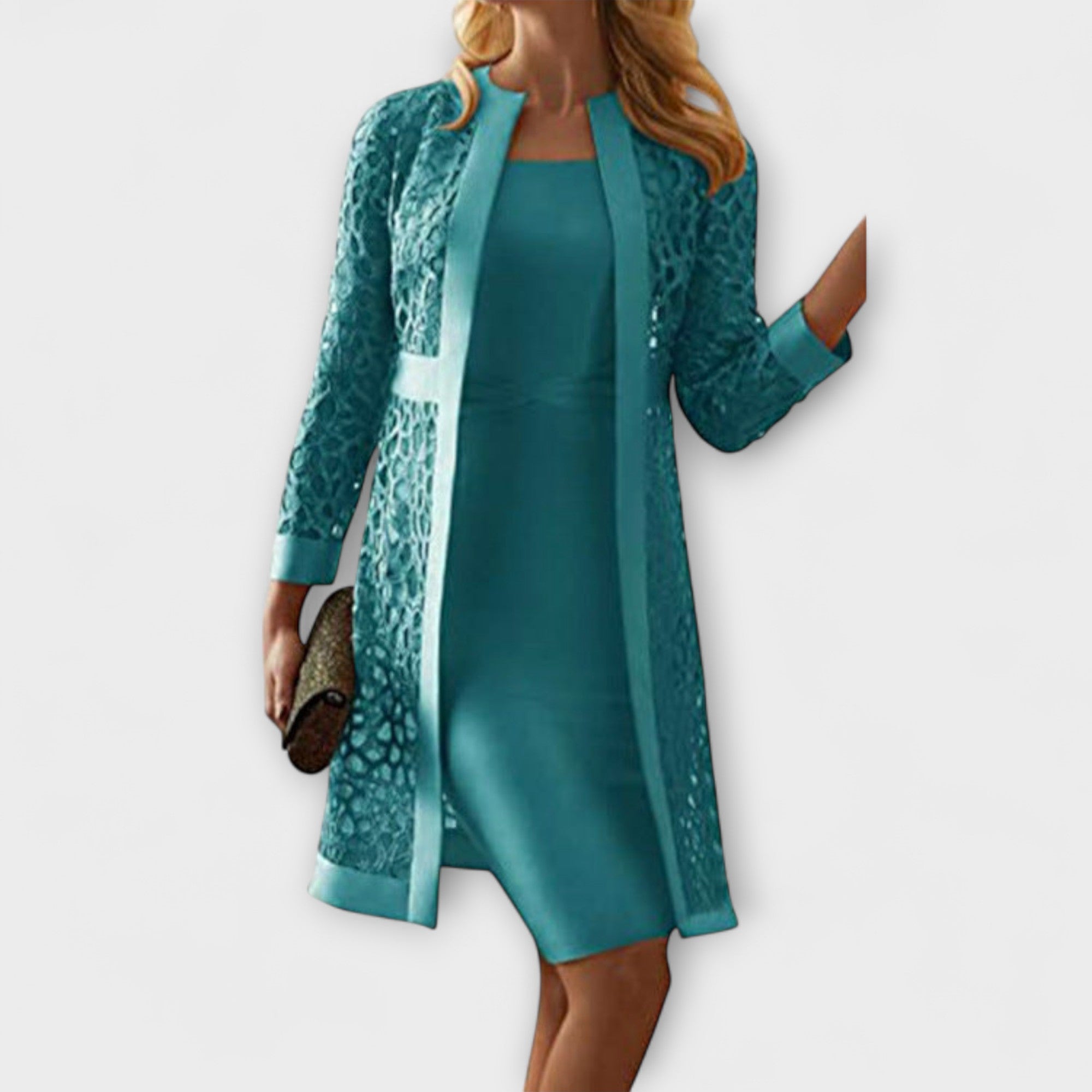 Runa - Vestidos de encaje elegantes de dos piezas