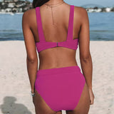 Noa™ | Traje de baño de cintura alta liso