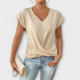 Eloise - Top con escote en V y detalle de nudo