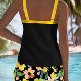 Aitana™ | Conjunto de Tankini de Dos Piezas Elegante