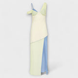 Alora - Vestido midi Thames con detalles de inserciones