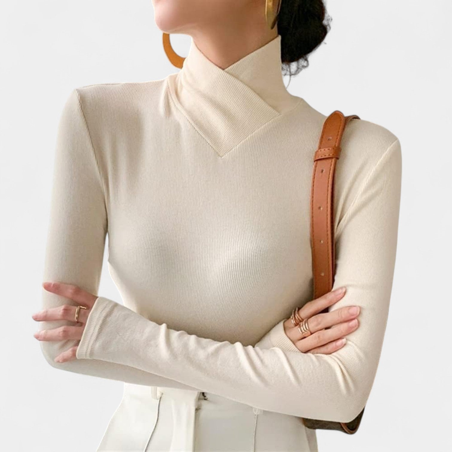 Veronika – suéter elegante de corte entallado