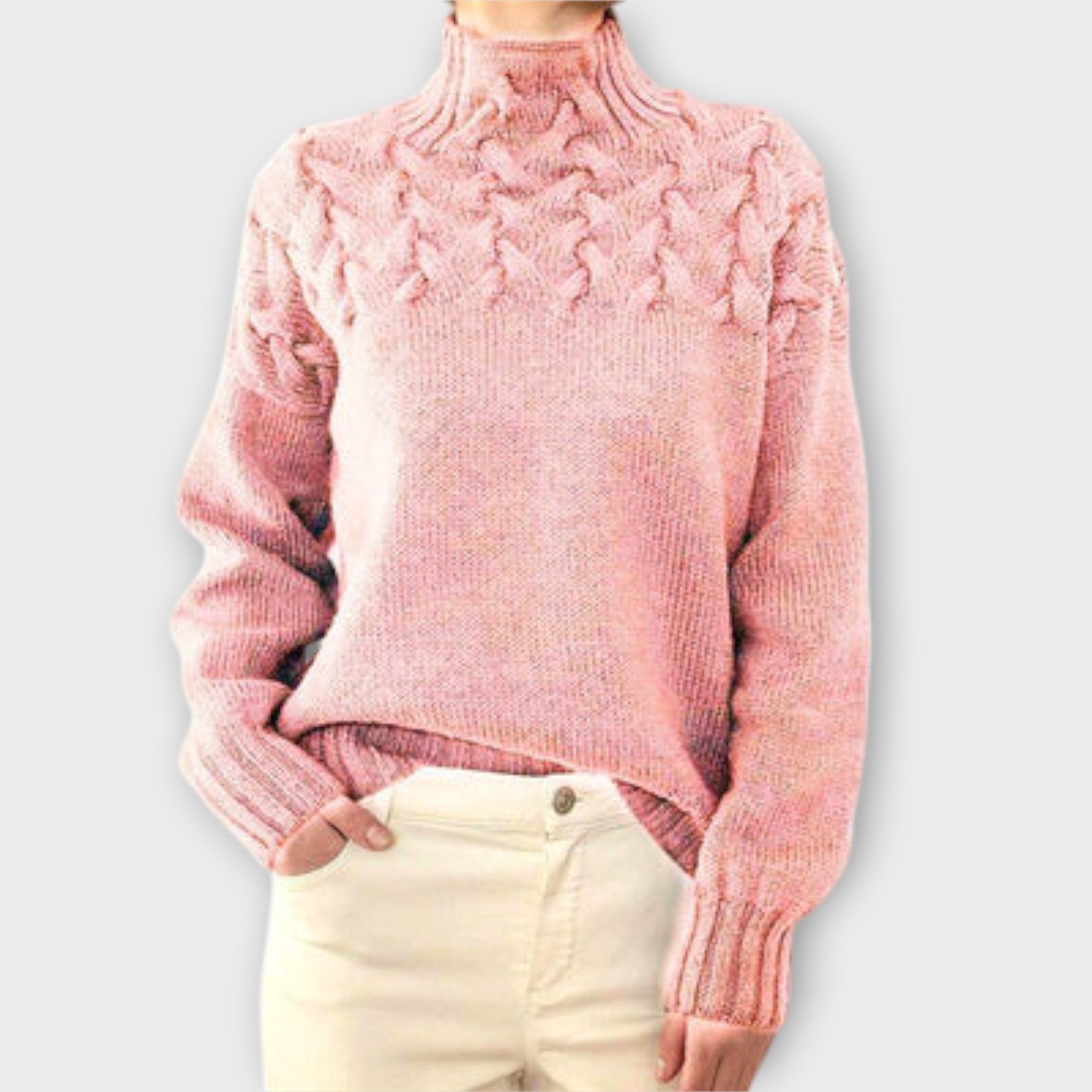 Eva - suéter para mujer con un patrón de punto detallado