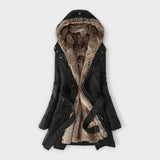 Mikash - Chaqueta cálida con forro de piel