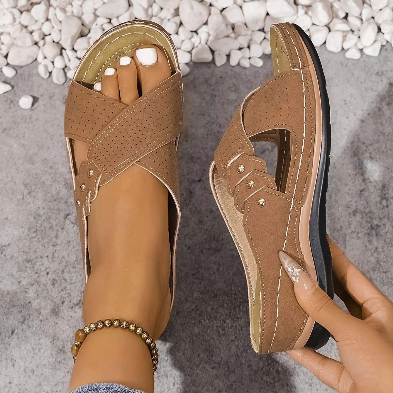 Pascalle | Sandalias ortopédicas con cuña