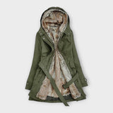 Mikash - Chaqueta cálida con forro de piel