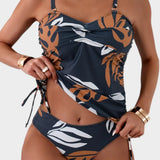 Carmen™ | Bikini con estampado tropical de hojas