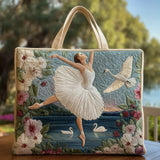 Elegancia Ballet Cisne | Bolso Matelassé Hecho a Mano
