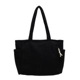 Tilda – Bolsa de hombro acanalada con detalle de cordón