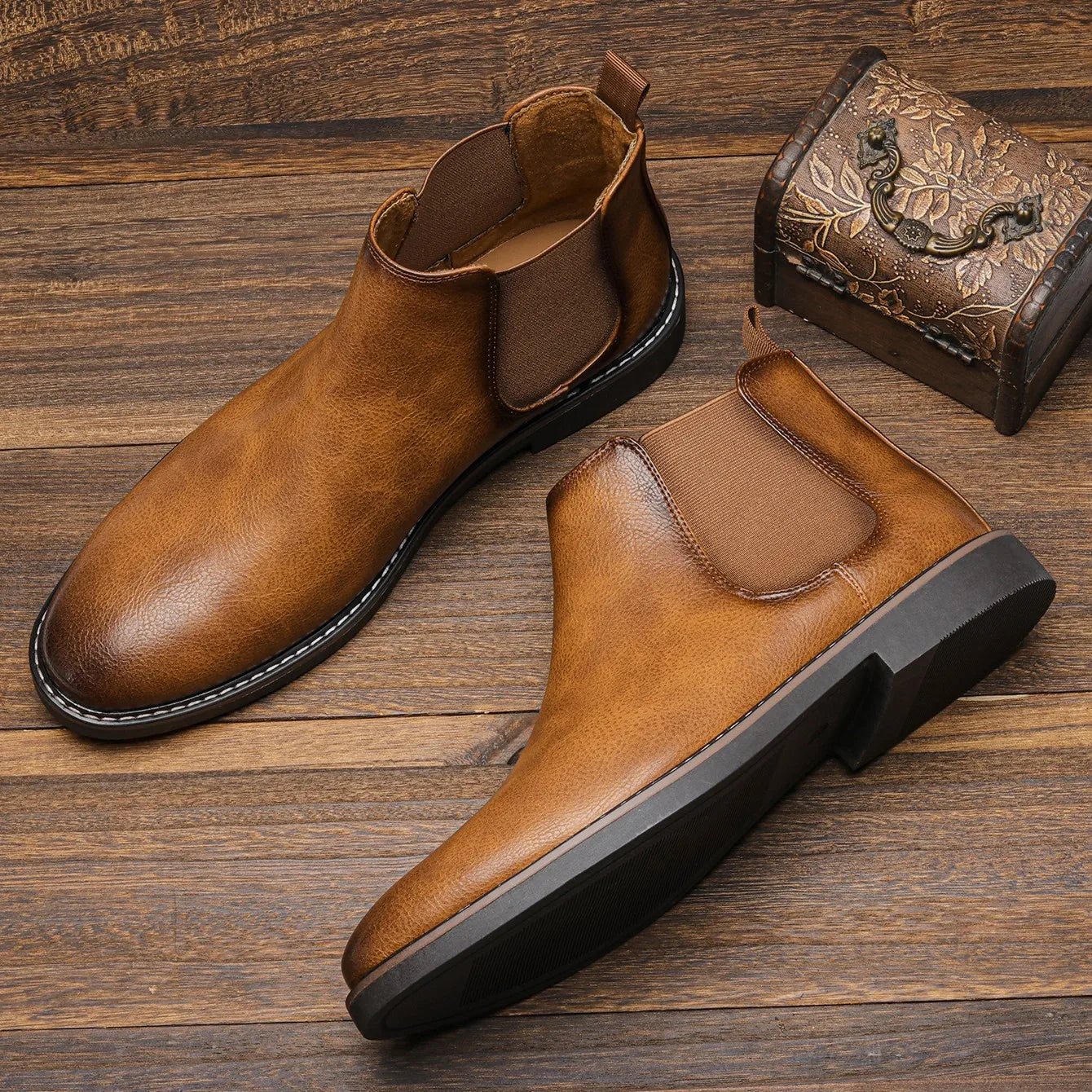Brandon™ | Botines Chelsea sin cordones