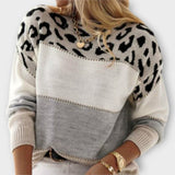 Cheyenne - Suéter casual con diseño de leopardo