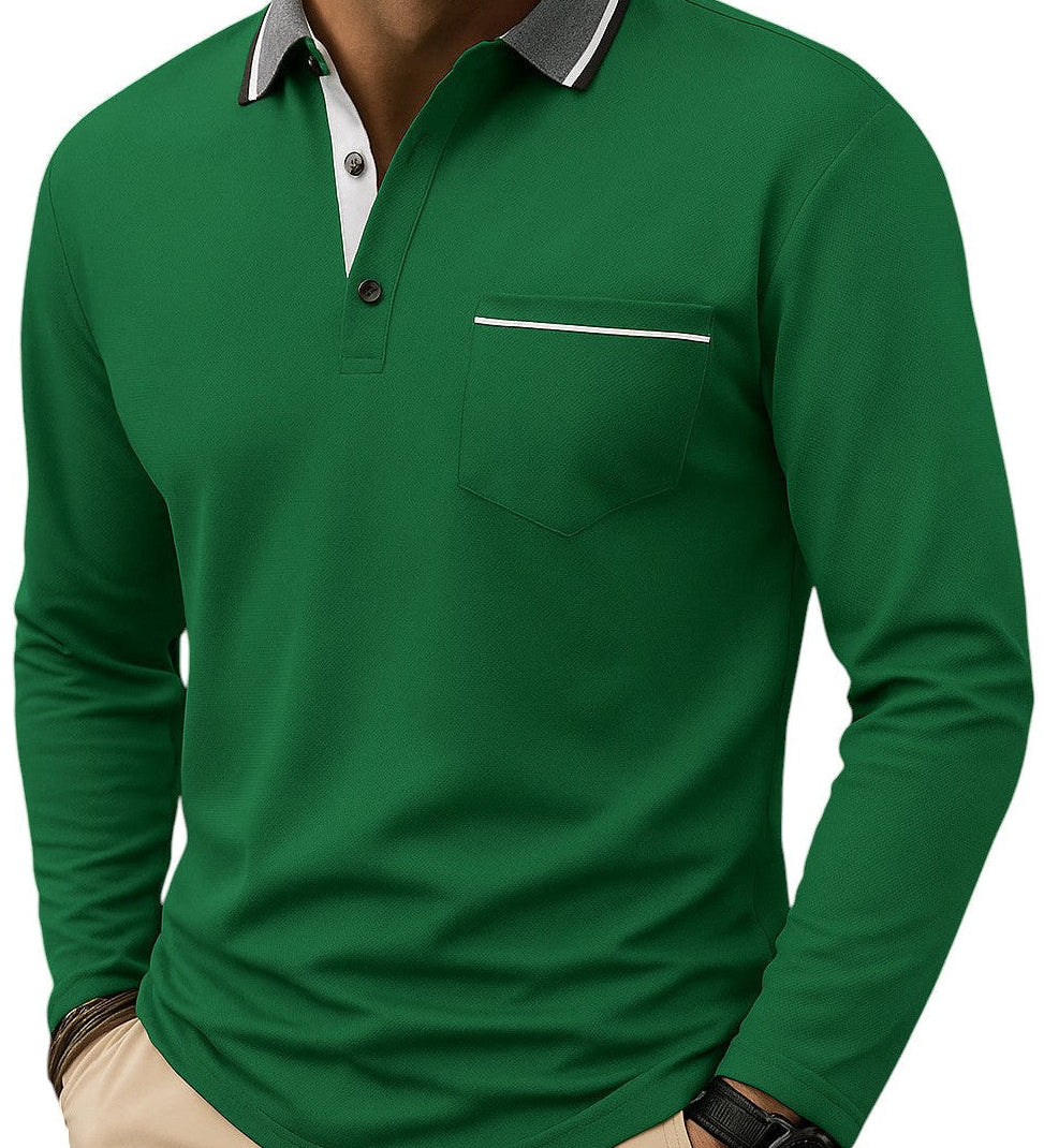 Larsen™ | Polo clásico de manga larga