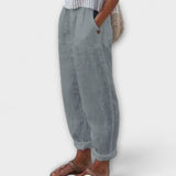 Clara - Pantalones con cintura suave y bolsillos laterales