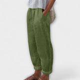 Clara - Pantalones con cintura suave y bolsillos laterales