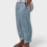 Clara - Pantalones con cintura suave y bolsillos laterales