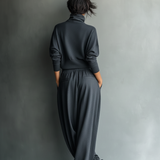 Conjunto de Punto Pantalones Anchos