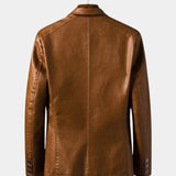 Jonas™ | Chaqueta de cuero color caramelo