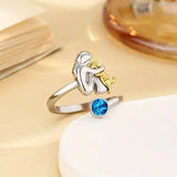 Nela™ | Anillo con colgante de perro