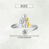 Nela™ | Anillo con colgante de perro
