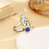 Nela™ | Anillo con colgante de perro