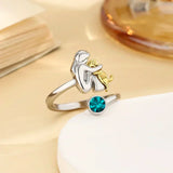 Nela™ | Anillo con colgante de perro