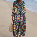 Soraya | Vestido bohemio con estampado étnico