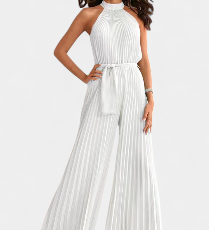 Patrizia Mono Palazzo Plisado con Cuello Halter