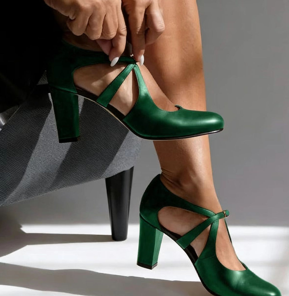 Jonna™ | Elegantes tacones de piel