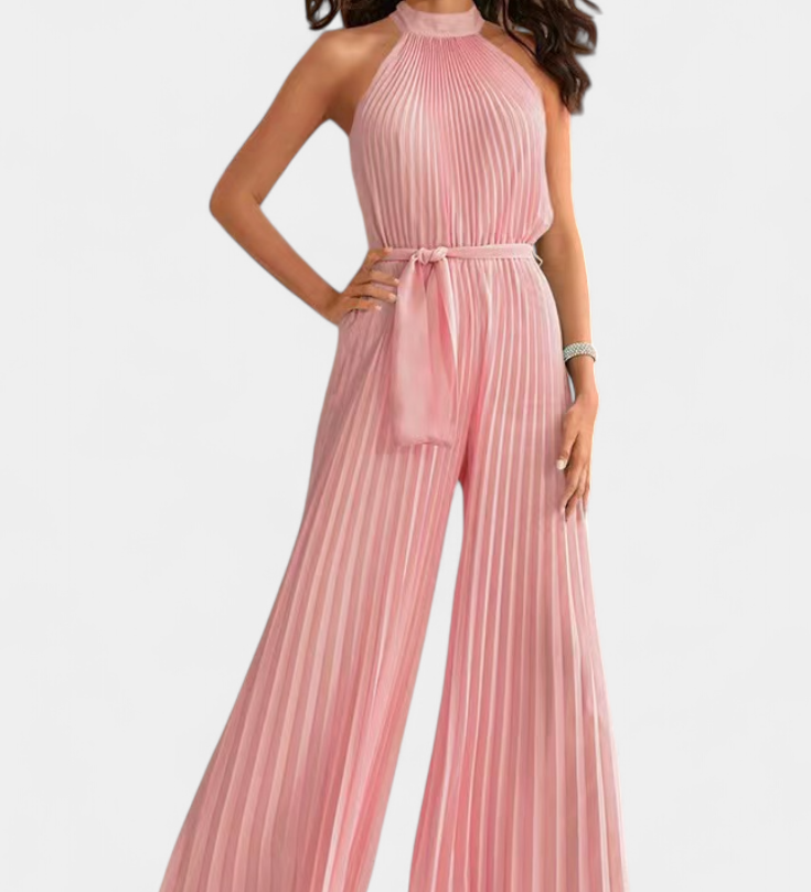 Patrizia Mono Palazzo Plisado con Cuello Halter