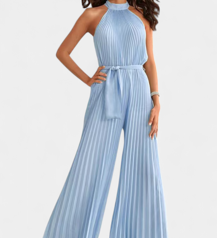 Patrizia Mono Palazzo Plisado con Cuello Halter