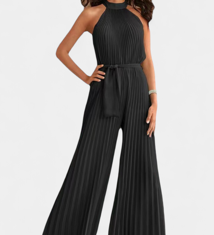 Patrizia Mono Palazzo Plisado con Cuello Halter