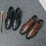 Botines doble monje de cuero sintético Parker™
