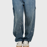 Adelina - Jeans de carpintero estilo globo para mujer