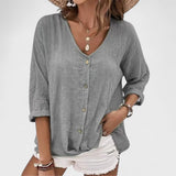 Anna - Blusa de lino de verano