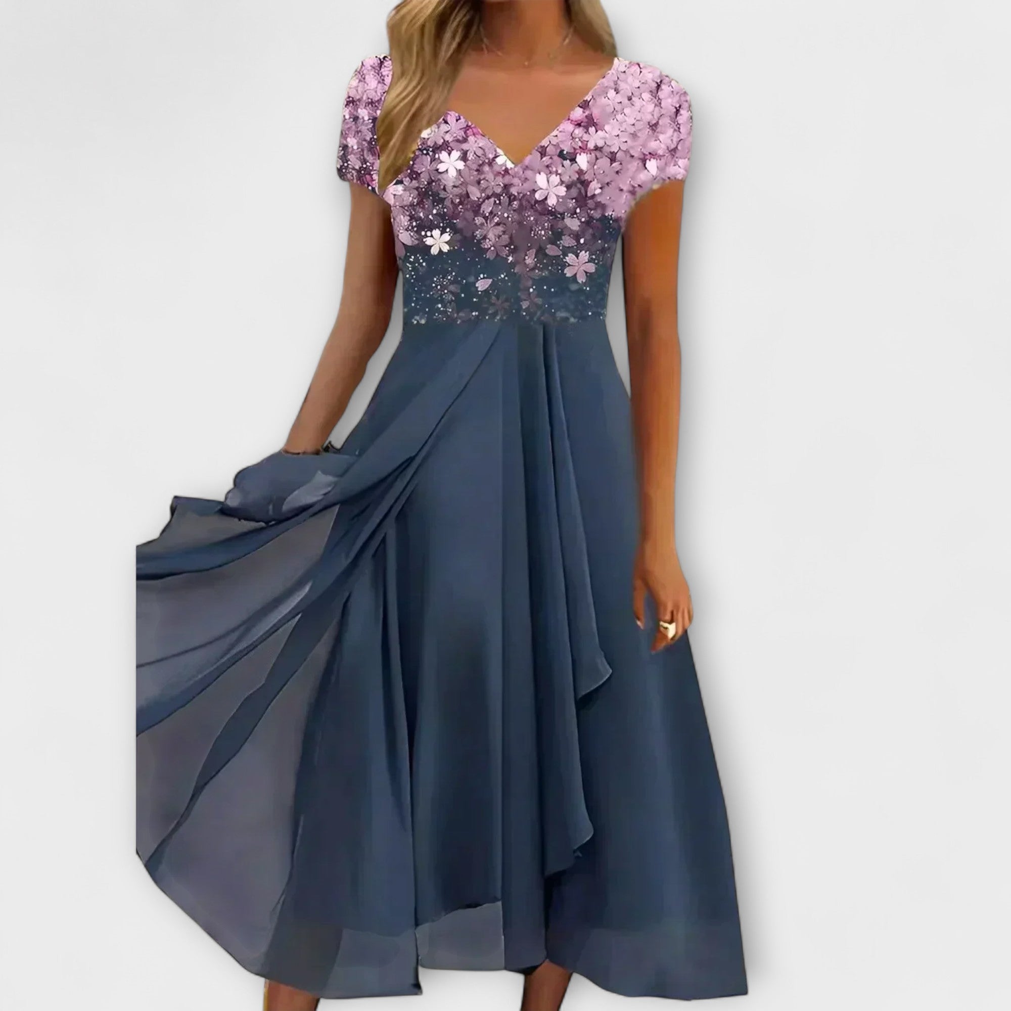 Lara - Vestidos de noche de chifón para mujer