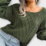 Malia - suéter de punto con botones