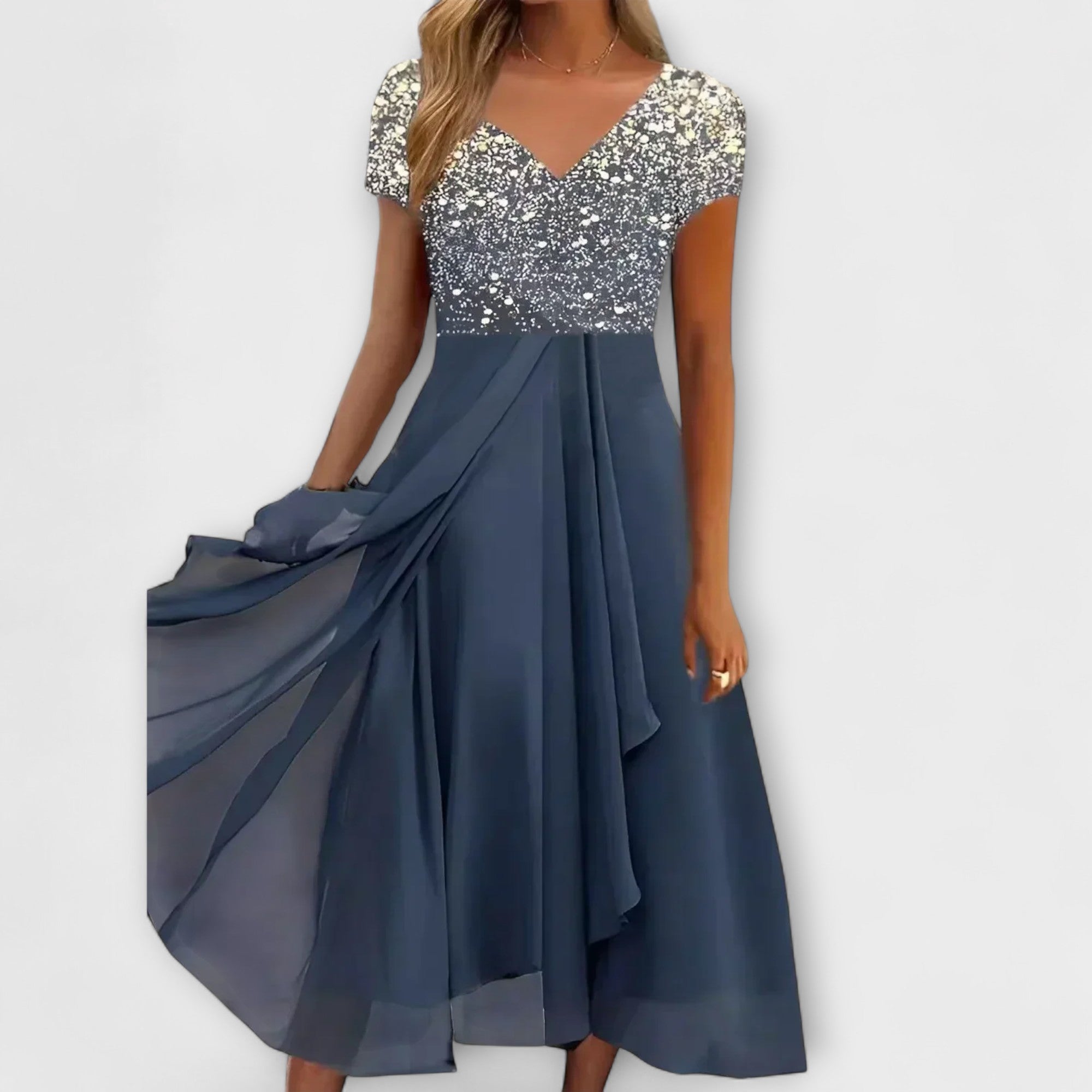 Lara - Vestidos de noche de chifón para mujer