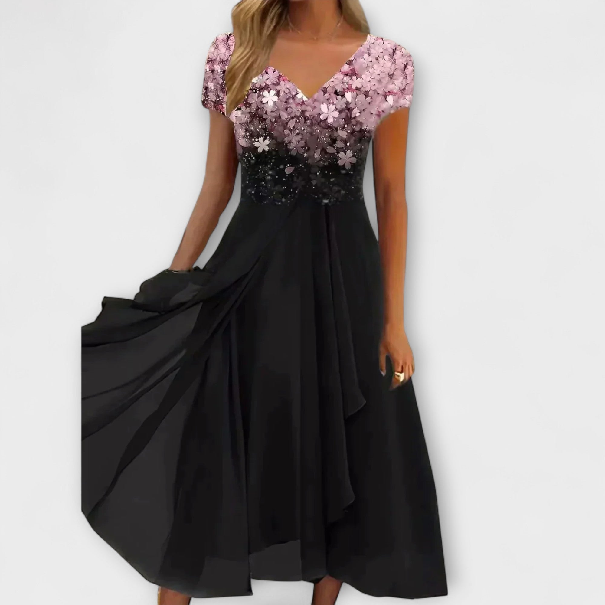 Lara - Vestidos de noche de chifón para mujer